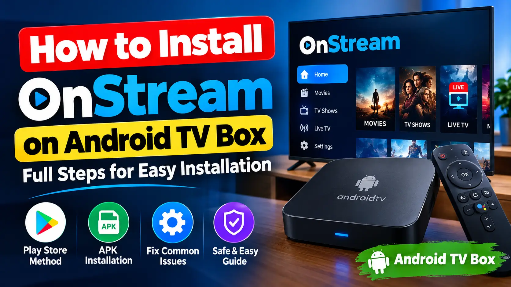 Download OnStream on Android TV Box Full Steps for Easy Installation