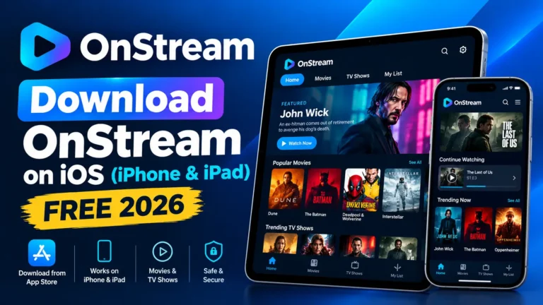 Download OnStream on iOS (iPhone & iPad) FREE 2026